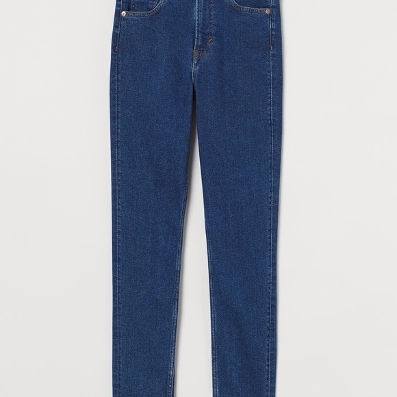 “Vintage skinny” H&M jeans, size 6, dark blue denim, high rise - Picture 4 of 4